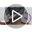 Vintage Mantel Clock - Silent Non-Ticking Battery Operated Desk Clock