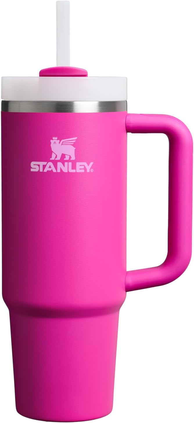 STANLEY Quencher H2.0 Tumbler - 30 oz Insulated Stainless Steel Cup with Handle & Straw | Violet Blossom