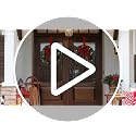 14-Inch Pre-Lit Christmas Wreaths with LED Lights & Timer, 2-Pack