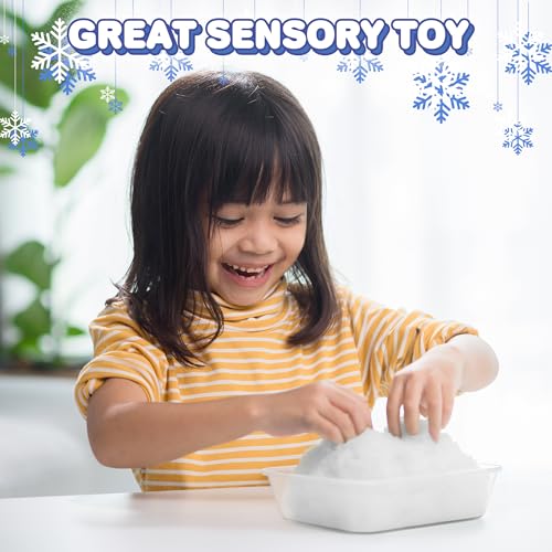 Instant Snow Powder - Artificial Fake Snow for Slime & Decor (Makes 4 Gallons)