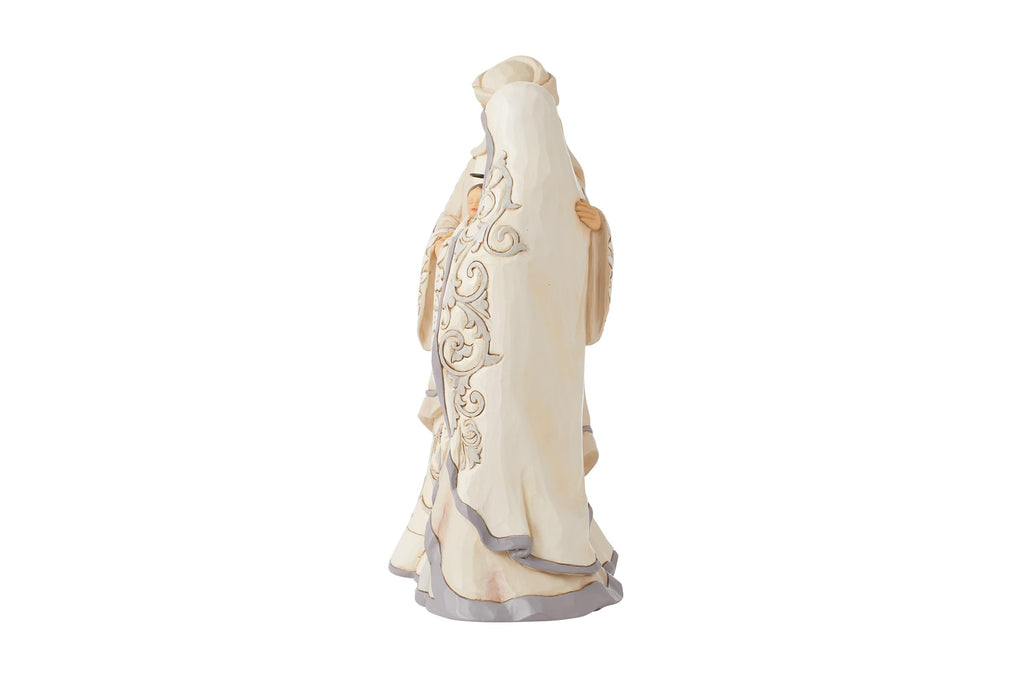 Enesco Jim Shore Heartwood Creek White Woodland Nativity Holy Family Figurine- Resin Hand Painted Crafted Collectible Decorative Figurines Christmas Home Decor Sculpture Shelf Statue Gift, 8 Inch