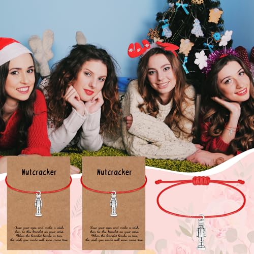 Tondiamo Christmas Nutcracker Bracelets Bulk Silver 48 Pieces