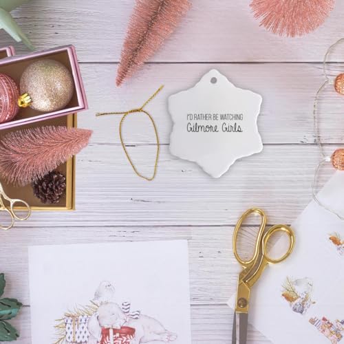 3-Inch Gilmore Girls Snowflake Ornament - Porcelain Holiday Decoration
