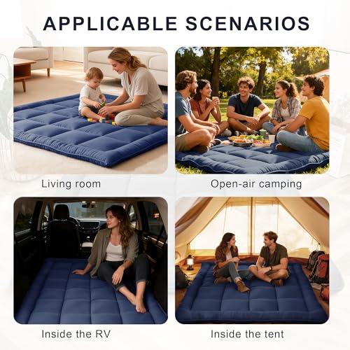 Twin Size Japanese Floor Futon Mattress - 5-Layer Foldable Sleeping Pad