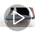Small Ironing Board Cover, Heat Reflective Padded Cover with Elastic Edges