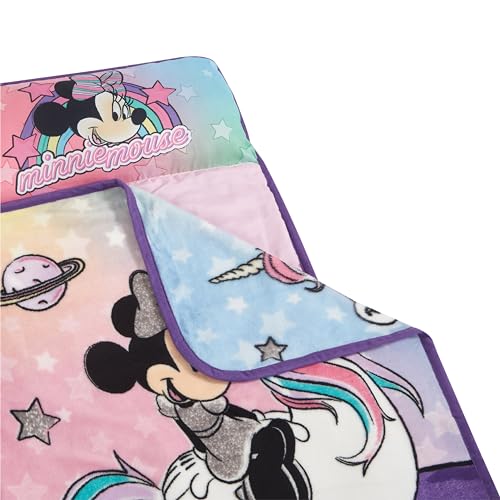 Minnie Mouse Toddler Nap Mat with Built-in Pillow, 26x46 Inches