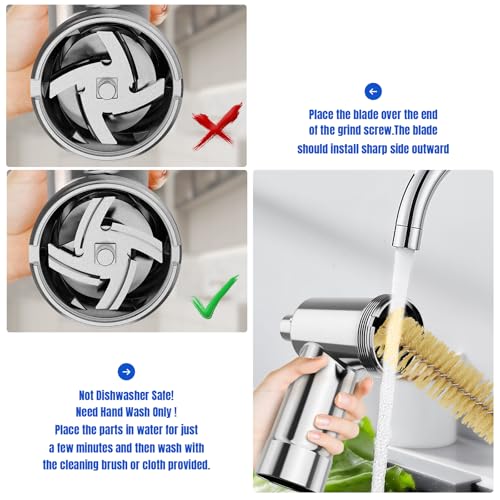 15-Piece Metal Food Grinder Attachment Set for Stand Mixers