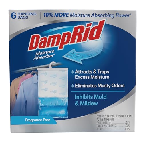 Hanging Moisture Absorber Fragrance Free 15.4 Oz 6 Pack