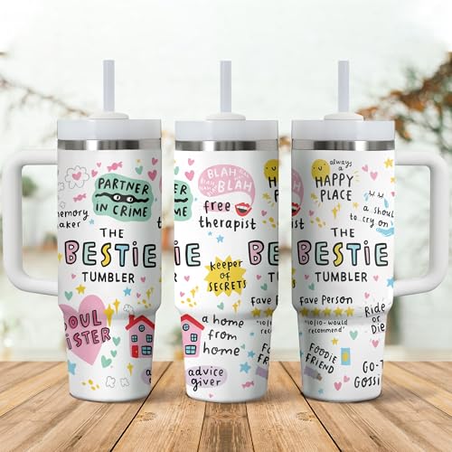 Best Friend 30oz Insulated Stainless Steel Tumbler with Handle