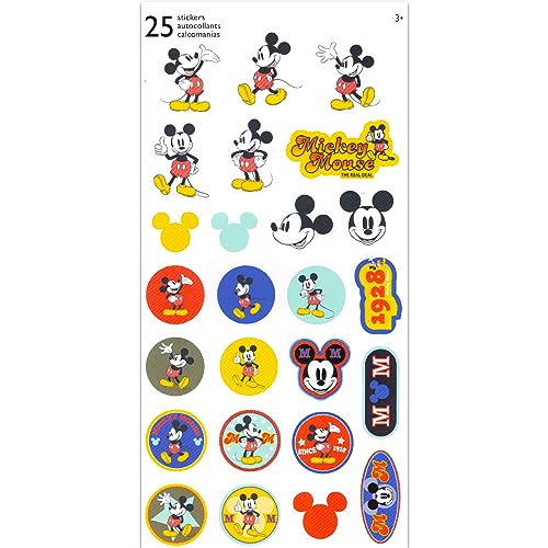 Disney Mickey Mouse Twin Bedspread Set for Kids with Stickers | Reversible Quilt Bedding