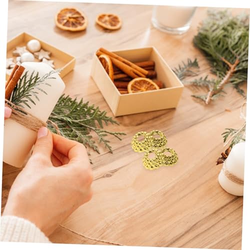 100pcs Plastic Christmas Ornament Caps - Holiday Tree Decoration Accessories