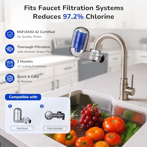 Faucet Mount Water Filter Replacements RF-9999 - NSF Certified 2-Pack