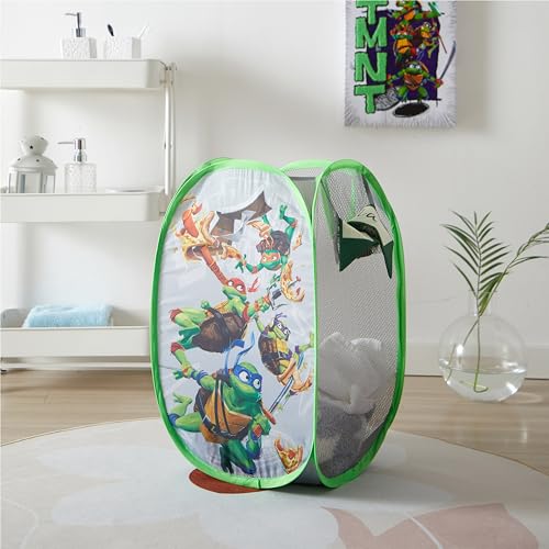 Teenage Mutant Ninja Turtles Pop-Up Hamper - Kids Laundry & Toy Storage Organizer