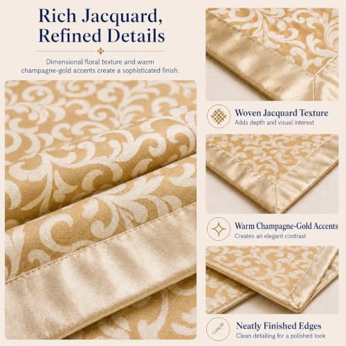 SEESNOW Elegant Jacquard Bed Runner Set with 2 Matching Pillow Covers