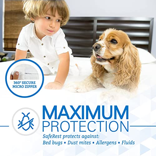 Waterproof Zippered Mattress Encasement Twin XL - Noiseless Cover Protector