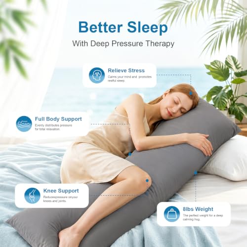 Cooling Weighted Body Pillow with Tencel Cover - 48" x 14"