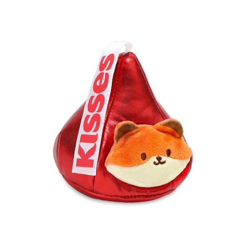 Anirollz Stuffed Animal Plush Toy - Official Hershey Kisses Chocolate Toy Blanket Outfitz Doll | Soft, Squishy, Warm, Cute, Comfort, Safe | Pillow with Kitty - Valentine's Day Gift 4" Kittiroll