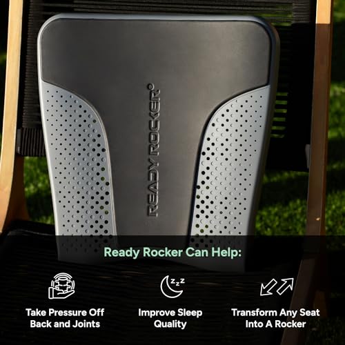 Portable Ergonomic Back Rocker & Lumbar Support for Chairs - Slate