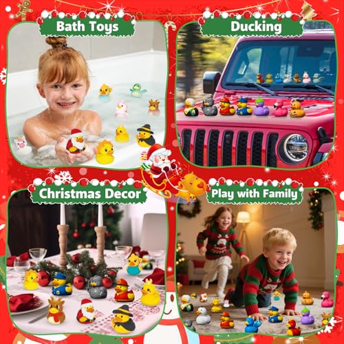 Rubber Duck Advent Calendar - 24 Day Christmas Countdown Bath Toys