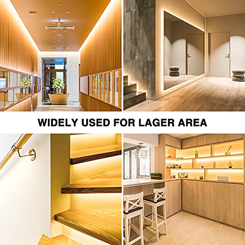 65.6ft Dimmable LED Strip Lights, Warm White Flexible Tape Light for Home