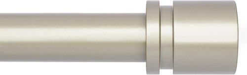 Byondeth Adjustable Curtain Rods for Windows - 16 to 200 Inches, 1 Inch Diameter, Brushed Nickel Finish