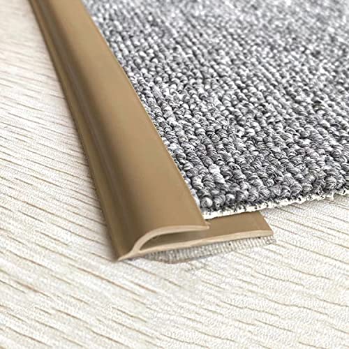 Flexible Rubber Carpet Transition Strip - 400cm Self-Adhesive Edge Trim