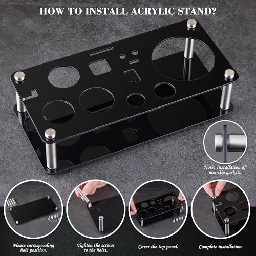 Wukuna 15-Piece Cocktail Bartender Kit with Stainless Steel Shaker & Acrylic Stand