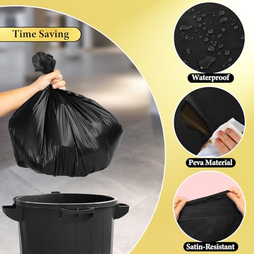 12 Pack Black 54 x 108in Disposable Tablecloths - Waterproof, Leakproof & Sturdy Plastic Rectangle Table Covers
