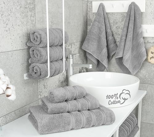 American Soft Linen 6-Piece 100% Turkish Cotton Luxury Towel Set