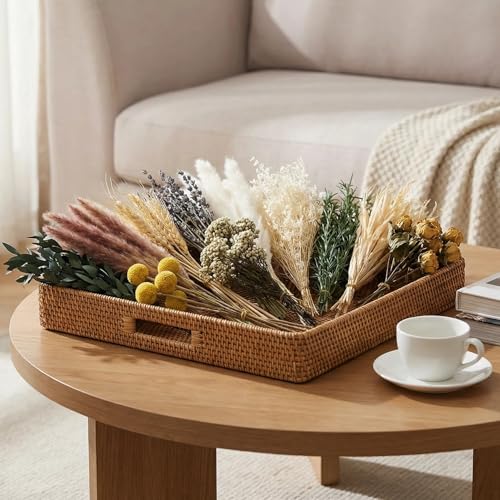 16 Varieties Natural Dried Flowers Set, 7-8 Inch Mini Stems for Boho Decor