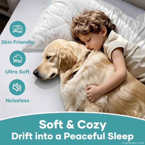 Queen Size Waterproof Mattress Protector - Deep Pocket Fitted Cover