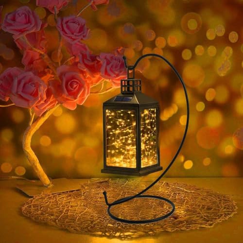 Ornament Display Stand,6 PCS Air Plants Holder, Planter Terrariums Hanger, Black Iron Wire Hanging Hook for Glass Crystal Witch Ball,Easter Christmas Decoration,Wedding Party Office Home Decor