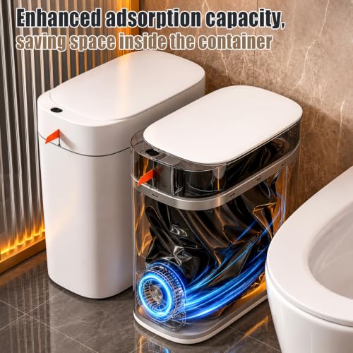 Smart Automatic Trash Can 3.5 Gallon Slim Motion Sensor Garbage Bin