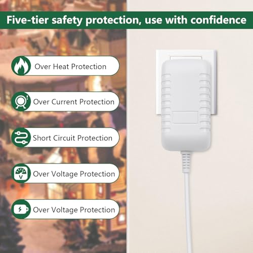 4.5V 6-Output Power Adapter for Lemax Lighted Village & Spooky Town Accessories
