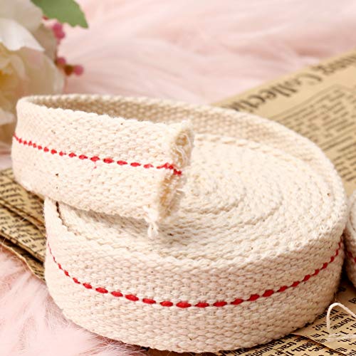 Flat Cotton Oil Lamp Wicks - 3 Rolls Cut-to-Size Lantern Wicks (19.5 Ft)