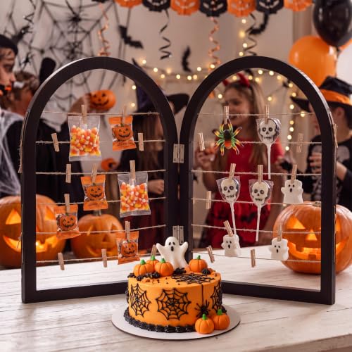 Briwooody Black 36x24” 2-Panel Arch Photo Display Frame - Farmhouse Style