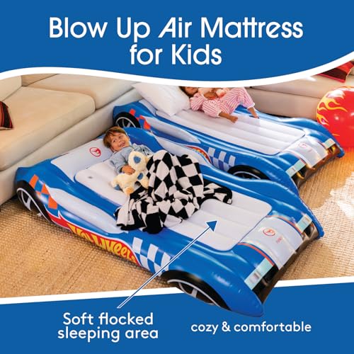 Kids Inflatable Air Mattress - Portable Blow Up Bed for Sleepovers & Travel