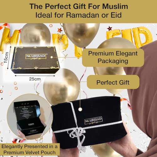 Luxury Velvet Prayer Mat Set - Foldable Sajadah with Dua Booklet & Gift Box