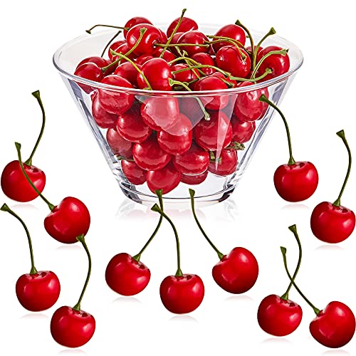 50 Pieces Artificial Cherries for Home Decor and Party Favors