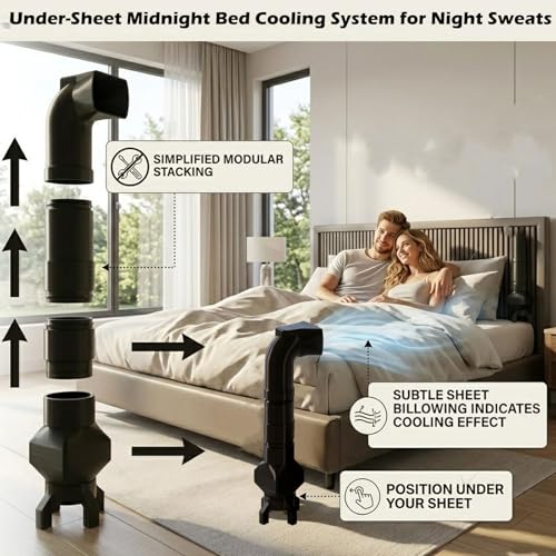 Bed Cooling System for Night Sweats | Adjustable Under-Sheet Fan