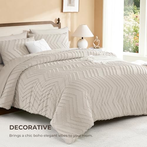 King Comforter Set with Sheets - 7 Piece Boho Bedding Set