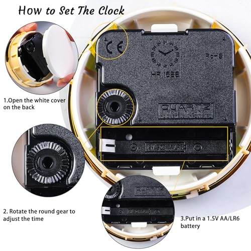 15th Wedding Anniversary Glass Clock Gift for Couples