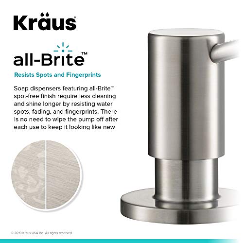 KRAUS Kitchen Soap and Lotion Dispenser in Spot Free Stainless Steel, KSD-43SFS