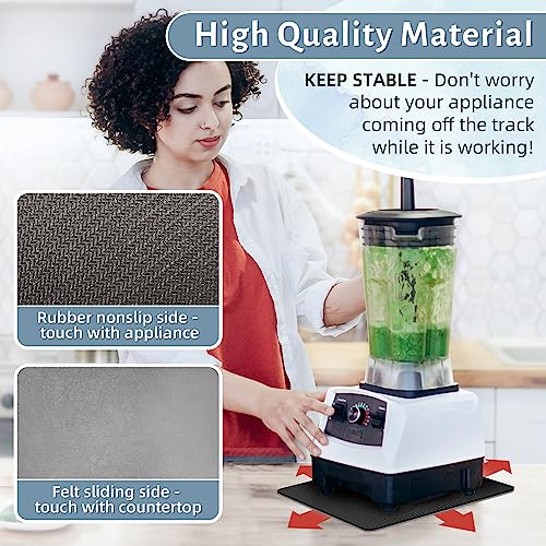 Kitchen Appliance Sliding Tray, 14x10 Inch Heat-Resistant Countertop Slider