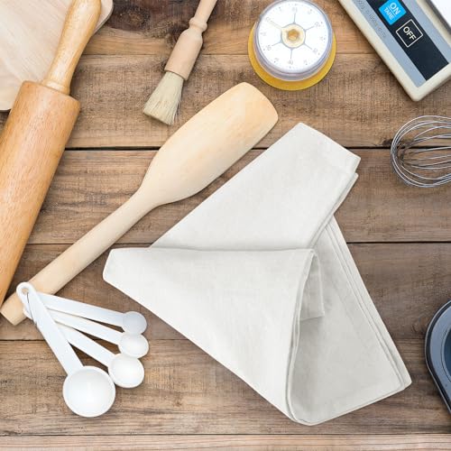 12-Pack Flour Sack Towels, 28x28 Inch 100% Cotton Kitchen Dish Towels