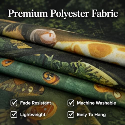 Forest Tree of Life Wall Tapestry - Green Nature Landscape Decor (51"x60")