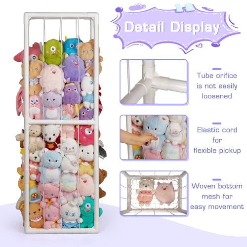 Stuffed Animal Storage Zoo Organizer - Vertical Plush Toy Holder Cage