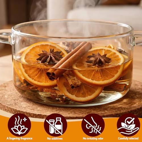Natural Stovetop Simmer Pot Kit - Dried Orange, Cinnamon & Star Anise