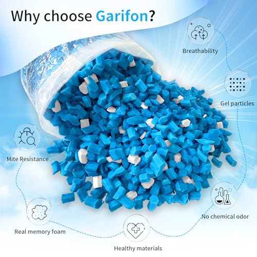 10lbs Shredded Gel Memory Foam Filling for Bean Bags, Pillows, and Cushions