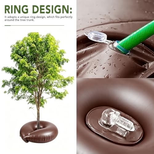10 Gallon Slow Release Tree Watering Bag Ring for Deep Root Irrigation